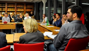 Panel discussion hosted by LSE's Manheim Center of Criminology to mark publication of 'Children of the Drug War'. From right to left: Damon Barrett, Jennifer Fleetwood, Steve Roles, Michael Shiner.